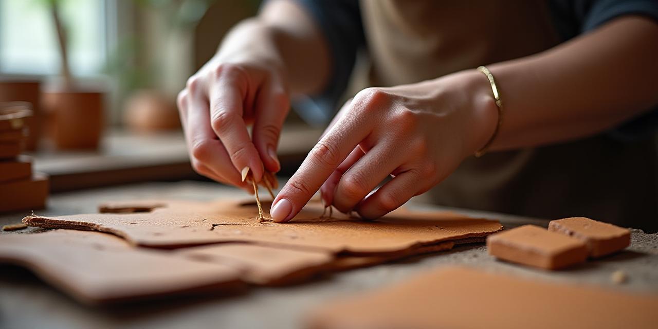 Artisan hands shaping material in a sunlit Fitzroy workshop